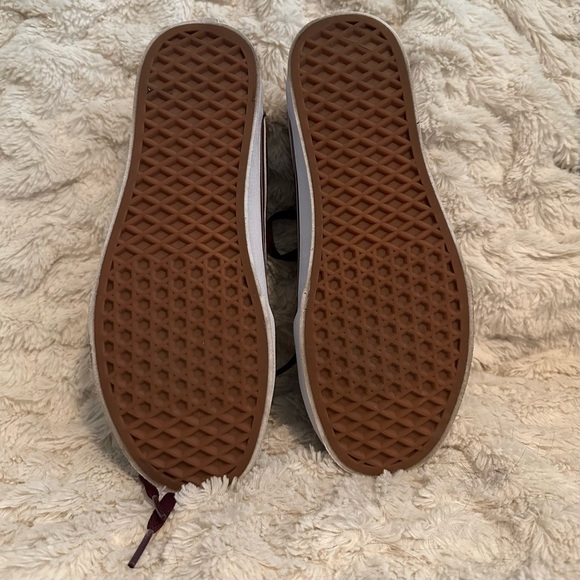 Burgundy Vans size 8 1/2 - Picture 5 of 5